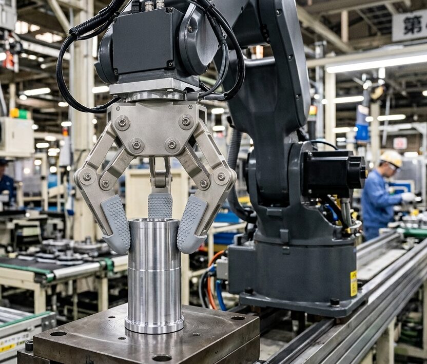 【解決事例】ウレタンへ材質を変更！ロボットハンド指先ゴムの寿命を2週間から2年以上へ